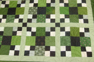 Anya's quilt, belinda's pink hopscotch, Kaye's green Moody Blues 006