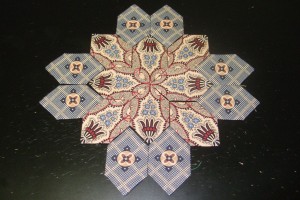 Faye Budd hexy quilt, wagga class, lucy boston block 003